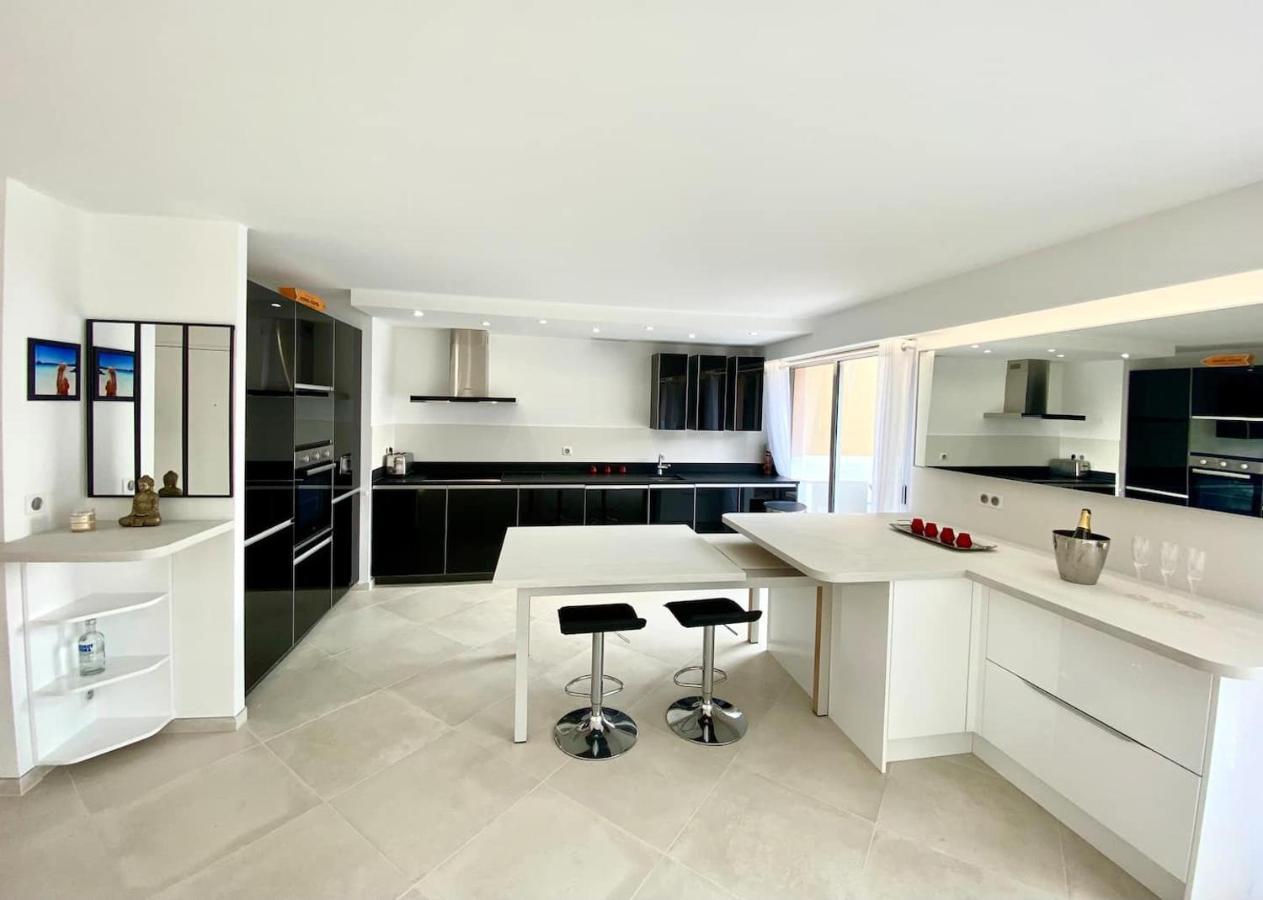 Appartement Luxe - 3 Pieces Avec Vue Mer, Piscine Et Tennis 尼斯 外观 照片