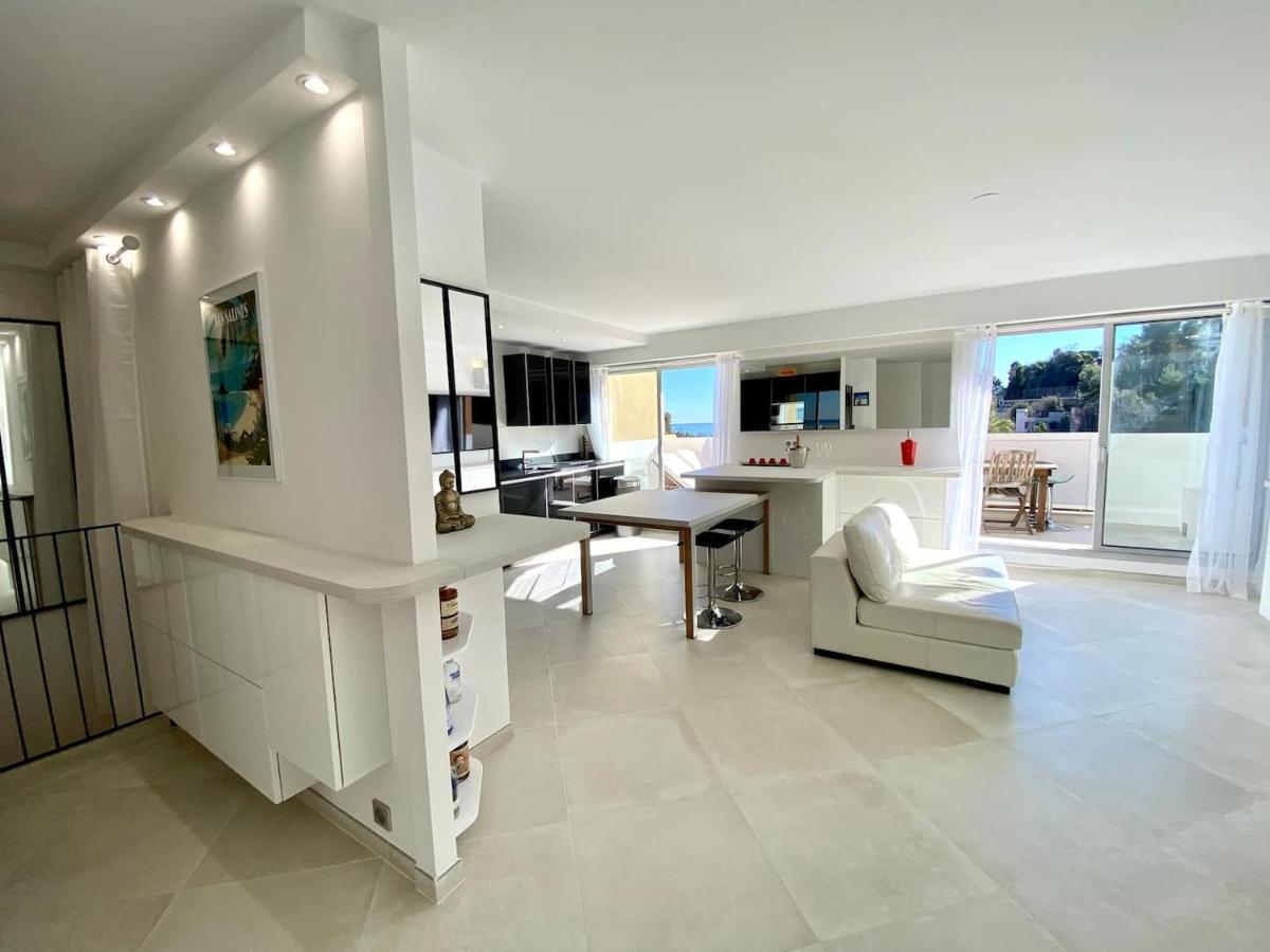 Appartement Luxe - 3 Pieces Avec Vue Mer, Piscine Et Tennis 尼斯 外观 照片