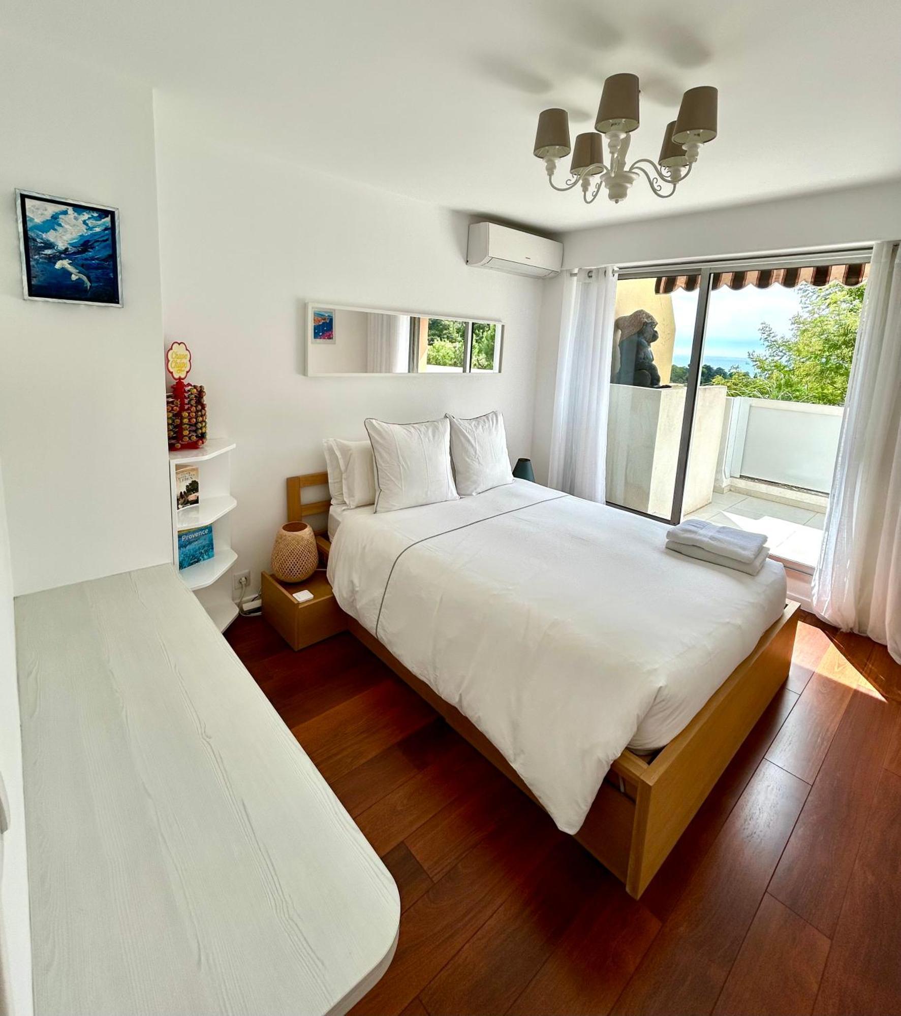 Appartement Luxe - 3 Pieces Avec Vue Mer, Piscine Et Tennis 尼斯 外观 照片